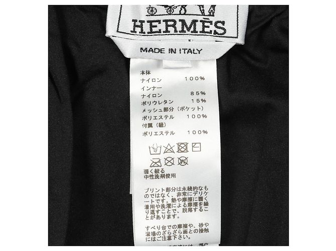 Hermès Short de natación de nylon Hermes H Azul Azul marino - vista 4