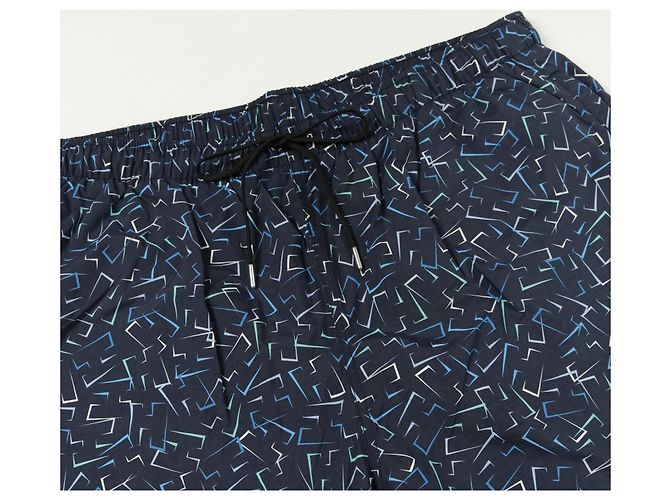 Hermès Short de natación de nylon Hermes H Azul Azul marino - vista 5