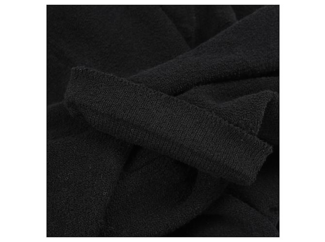 Timeless Vestido de algodón con botón de perla Chanel Coco Mark Negro - vista 7
