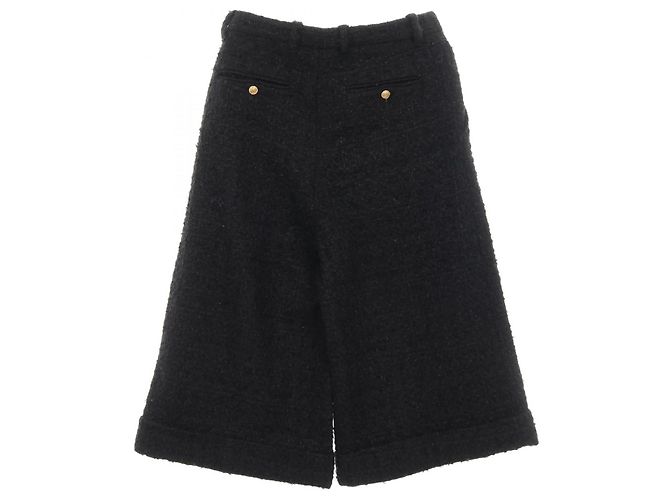 Pantalones cortos de lana tweed Gucci Negro - vista 2