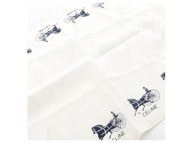 Céline Estola de seda Celine Blanco - vista 5