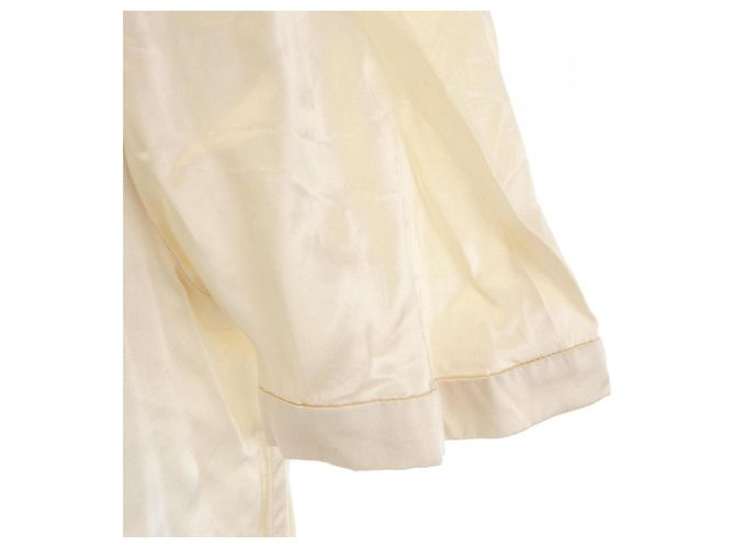Yves Saint Laurent Top de seda Saint Laurent Beige - vista 6
