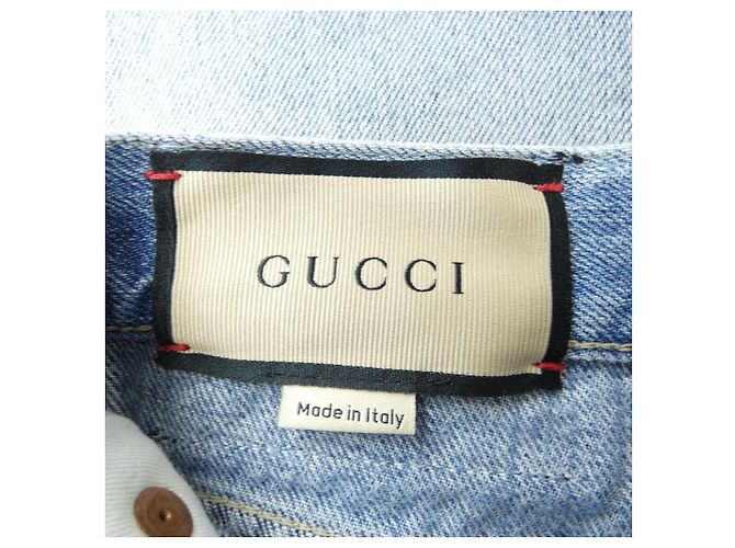 Gucci 638061 XDBPH Shorts Blu - vista 4