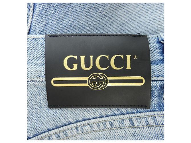 Gucci 638061 XDBPH Shorts Blu - vista 6