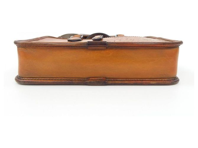 Borsa in pelle Berluti Un Jour Gulliver Scritto Marrone - vista 4