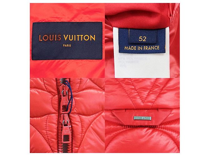 Chaleco acolchado Louis Vuitton Monogram Flower Roja - vista 10