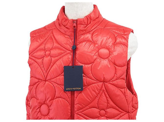Chaleco acolchado Louis Vuitton Monogram Flower Roja - vista 2