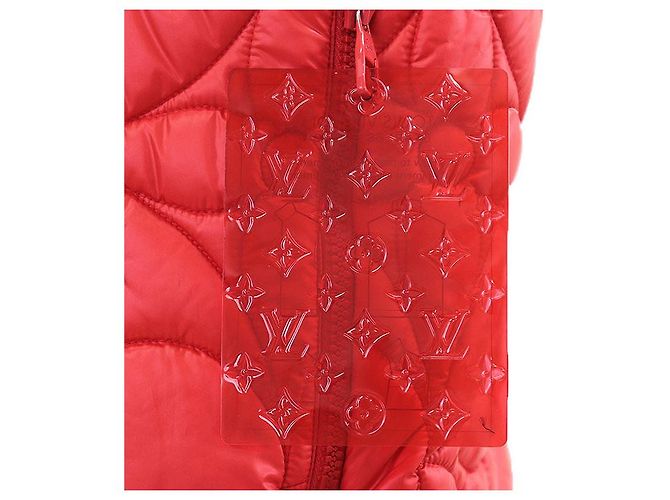 Chaleco acolchado Louis Vuitton Monogram Flower Roja - vista 3