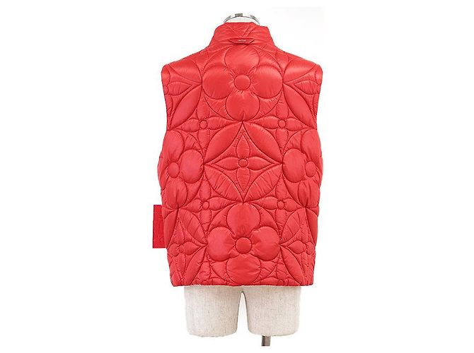 Chaleco acolchado Louis Vuitton Monogram Flower Roja - vista 4