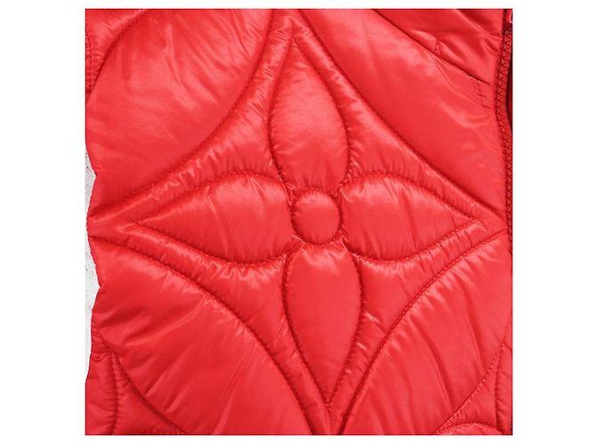 Chaleco acolchado Louis Vuitton Monogram Flower Roja - vista 6