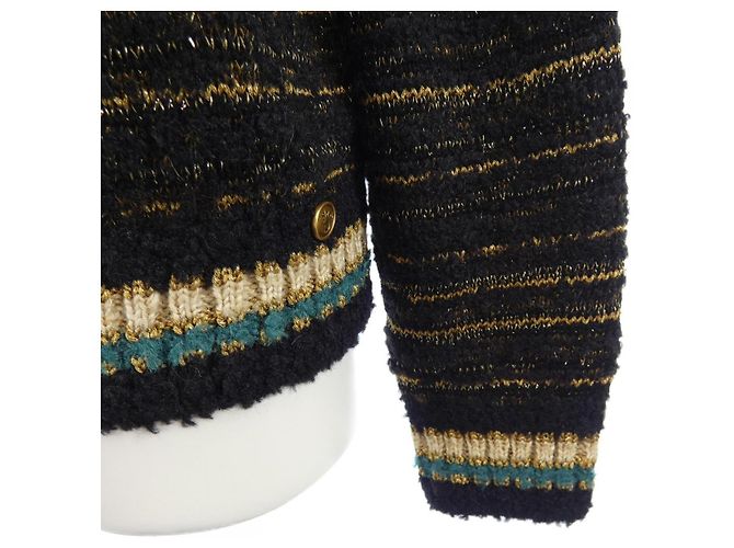 Timeless Chanel Strickware aus Kaschmir-Mischung Schwarz - Ansicht 7
