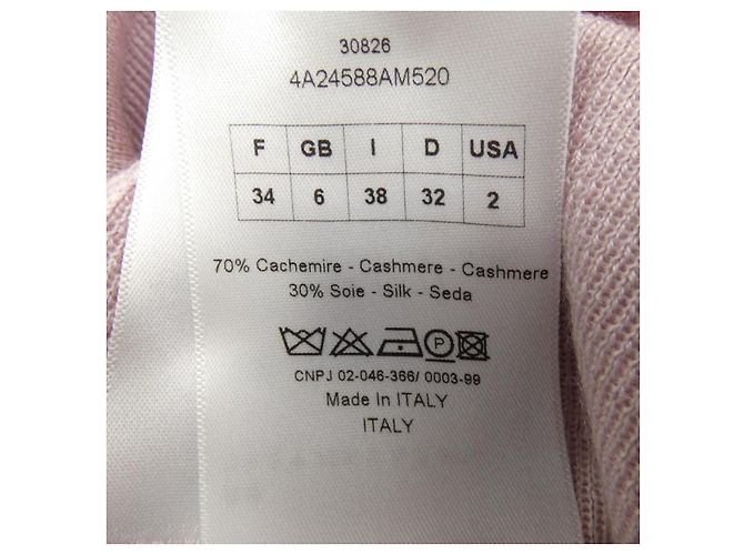 Christian Dior Kaschmir-Seide-Strickware Pink - Ansicht 3