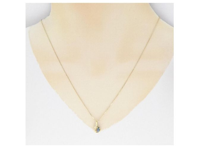 Autre Marque Collana con Diamanti e Opale Nera Au750 Nero - vista 6
