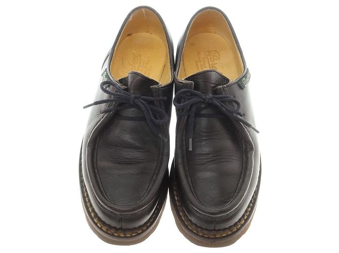 Autre Marque Paraboot Michael Leder Derby Schuhe Schwarz - Ansicht 2