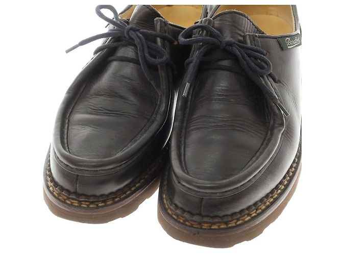 Autre Marque Paraboot Michael Leder Derby Schuhe Schwarz - Ansicht 4