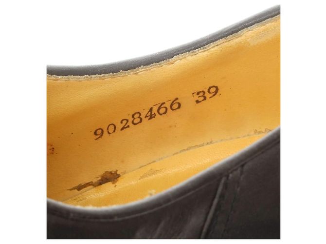 Autre Marque Paraboot Michael Leder Derby Schuhe Schwarz - Ansicht 8