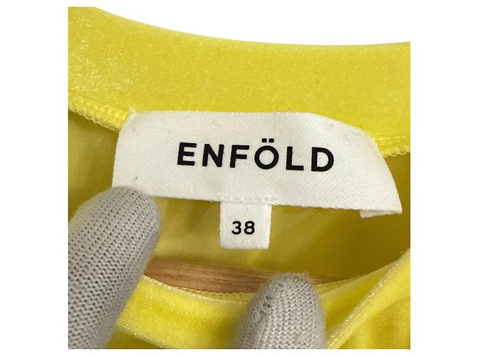 Autre Marque CAMISETA ENFOLD VELOUR Amarillo - vista 5