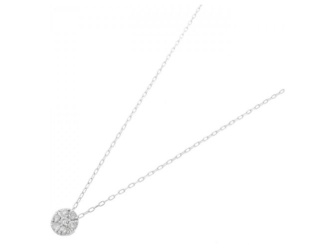 Autre Marque Collana in oro bianco e diamanti Au750 Argento - vista 2