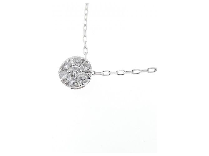 Autre Marque Collana in oro bianco e diamanti Au750 Argento - vista 3