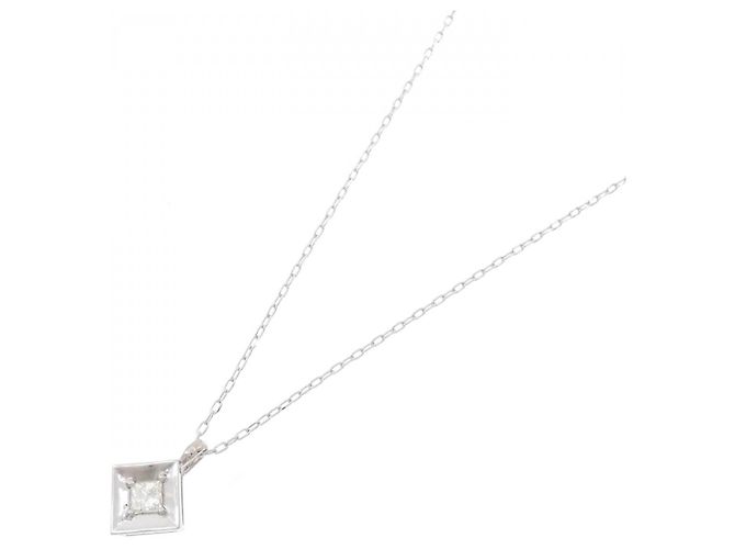 Autre Marque Collana in oro bianco Au750 e diamanti Argento - vista 2