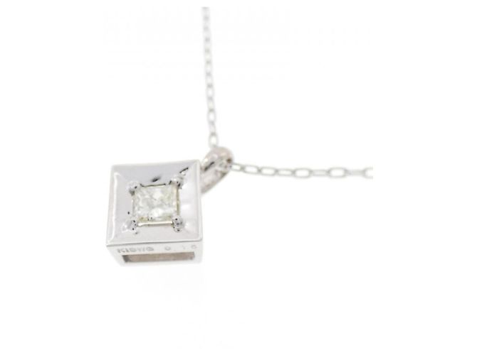 Autre Marque Collana in oro bianco Au750 e diamanti Argento - vista 3