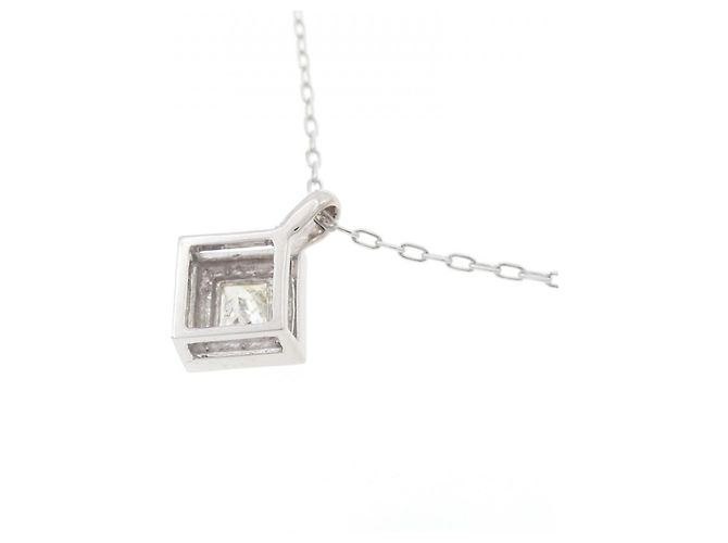 Autre Marque Collana in oro bianco Au750 e diamanti Argento - vista 4