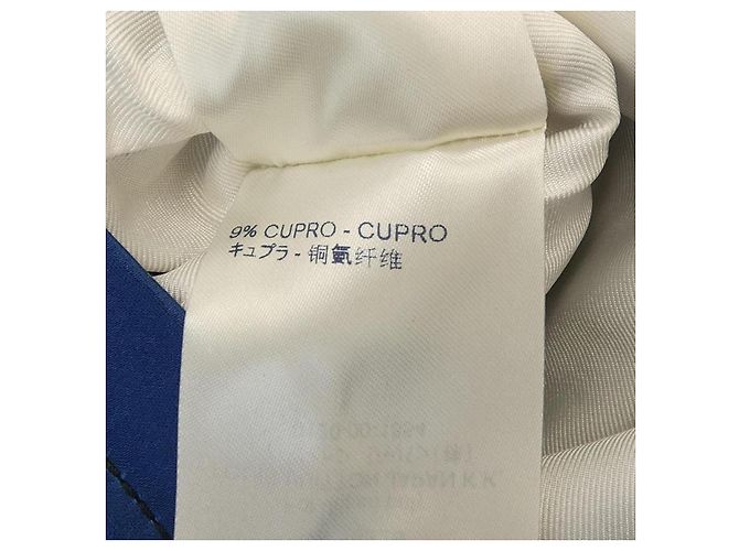 Vestido de seda Louis Vuitton FIDR53SAL Negro Blanco Azul - vista 4