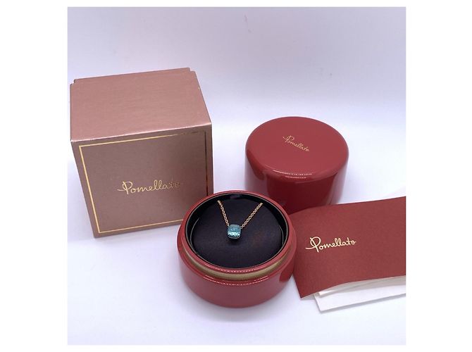 Collana Pomellato Nudo Petit Topazio London Blue - vista 3