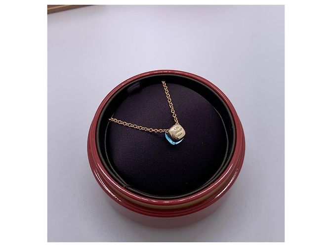 Collana Pomellato Nudo Petit Topazio London Blue - vista 6