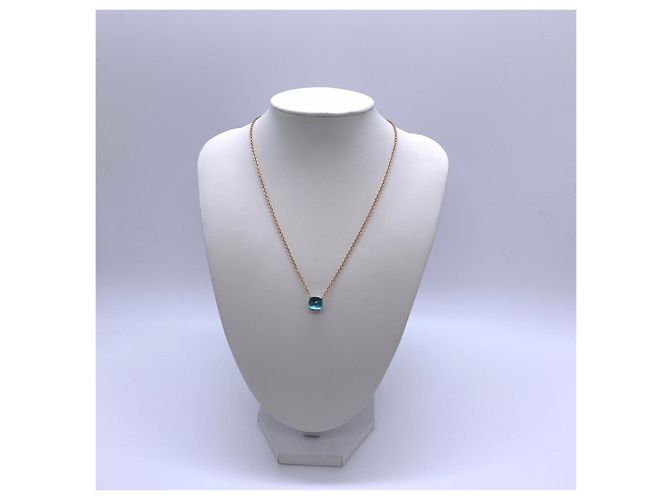 Collana Pomellato Nudo Petit Topazio London Blue - vista 8