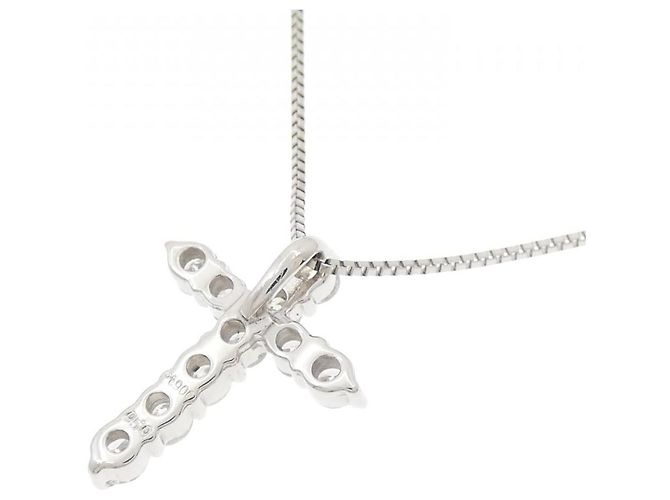 Autre Marque Collana con Diamanti Pt900/Pt850 Argento - vista 4