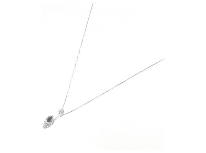 Autre Marque Collana in oro bianco Au750 e diamanti Argento - vista 2