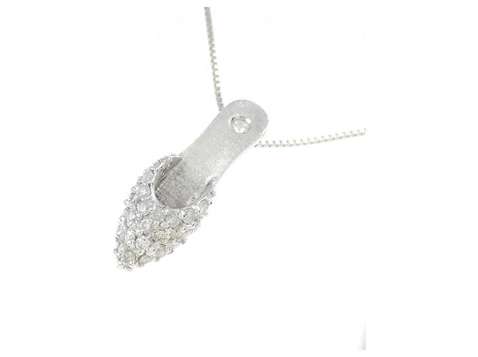 Autre Marque Collana in oro bianco Au750 e diamanti Argento - vista 3