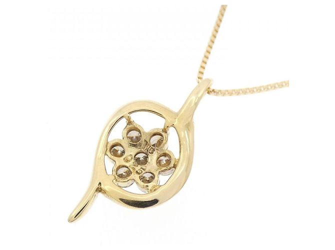 Autre Marque Collana Fiore in Diamanti Au750 D'oro - vista 4