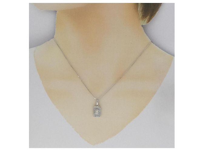 Autre Marque Collana con diamante Au750 Argento - vista 6