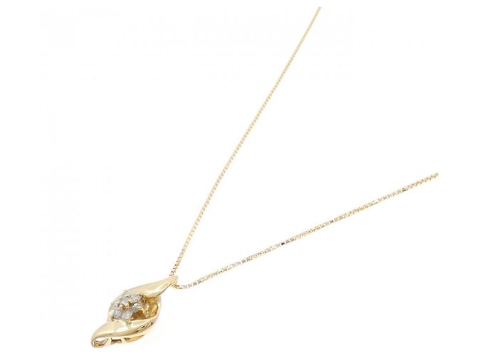 Autre Marque Collana Fiore in Diamanti Au750 D'oro - Ansicht 2