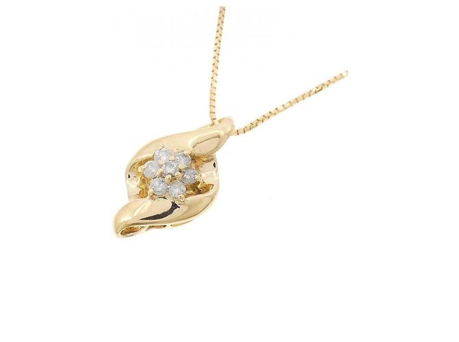 Autre Marque Collana Fiore in Diamanti Au750 D'oro - Ansicht 3