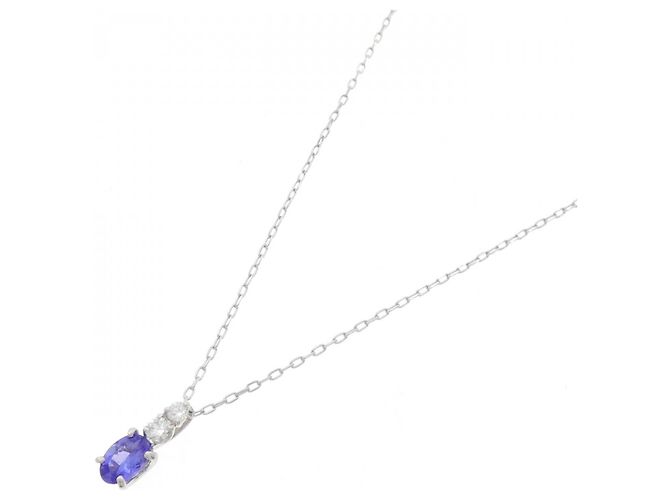 Autre Marque Collana in Platino Tanzanite Pt900 Pt850 Argento - vista 2