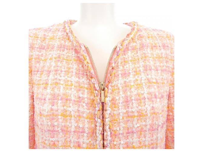 Timeless Abrigo Chanel Rosa Blanco Amarillo - vista 6