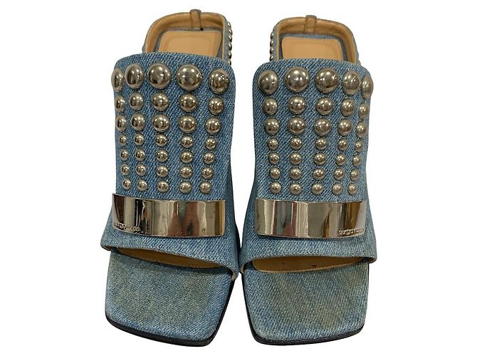 Autre Marque Sandali Sergio Rossi SR1 Denim Blu - vista 2