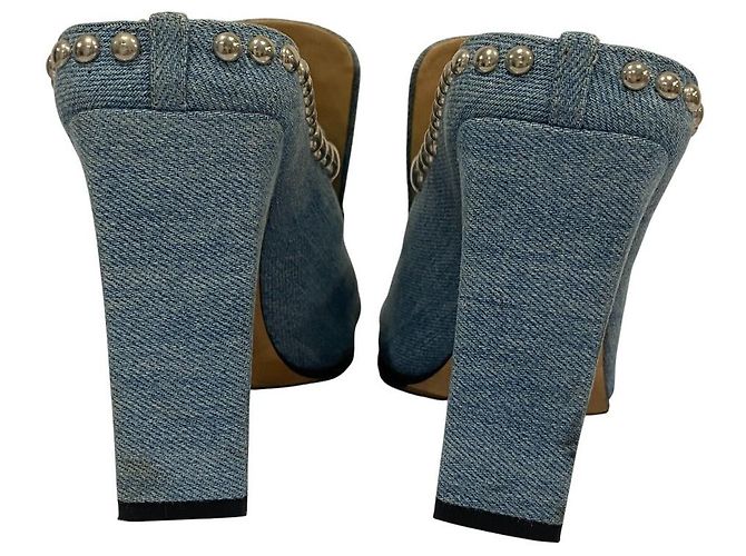 Autre Marque Sandali Sergio Rossi SR1 Denim Blu - vista 4