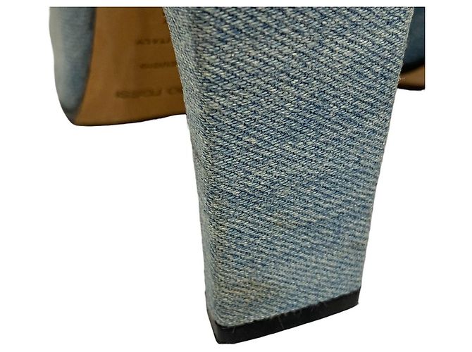 Autre Marque Sandali Sergio Rossi SR1 Denim Blu - vista 6