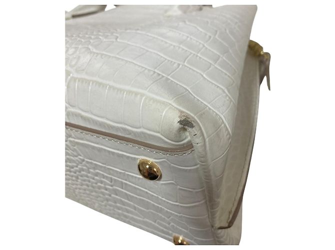 Autre Marque Borsa a tracolla 2way IACUCCI TOMORROWLAND con stampa croco Bianco - vista 18