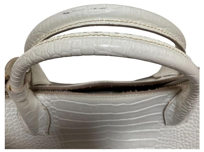 Autre Marque Borsa a tracolla 2way IACUCCI TOMORROWLAND con stampa croco Bianco - vista 20