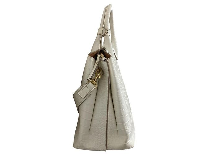 Autre Marque Borsa a tracolla 2way IACUCCI TOMORROWLAND con stampa croco Bianco - vista 8