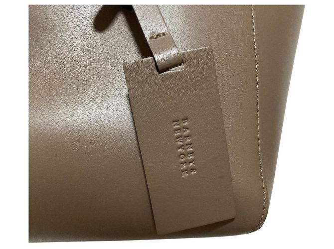 Autre Marque Barneys New York Leder Tote Bag Braun - Ansicht 3