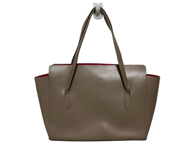 Autre Marque Barneys New York Leder Tote Bag Braun - Ansicht 4