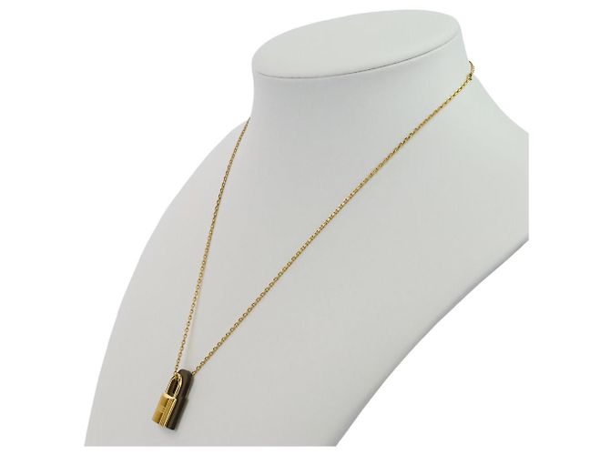 Hermès Hermes Or Kelly Anhänger Halskette Braun - Ansicht 5