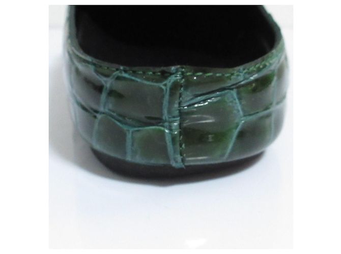 Autre Marque Mocassini sandali in pelle goffrata PIERRE HARDY Verde - vista 12