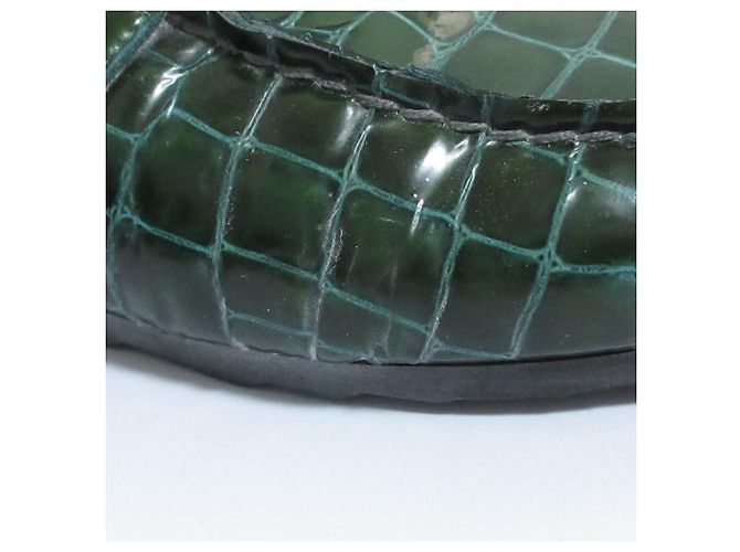 Autre Marque Mocassini sandali in pelle goffrata PIERRE HARDY Verde - vista 13